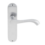 Cadenza Lever Set Latch - Satin Chrome Plated | Door Handle Set - Modern Design, (37698)