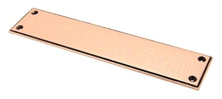 From the Anvil Art Deco Fingerplate - Polished Bronze