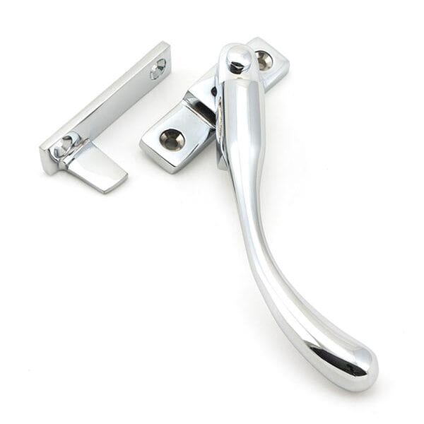 Polished Chrome Night-Vent Locking Peardrop Fastener - RH | 45395