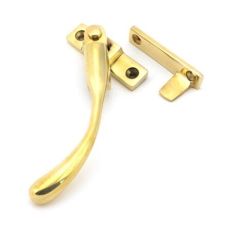 Polished Brass Night-Vent Locking Peardrop Fastener - LH | 45396