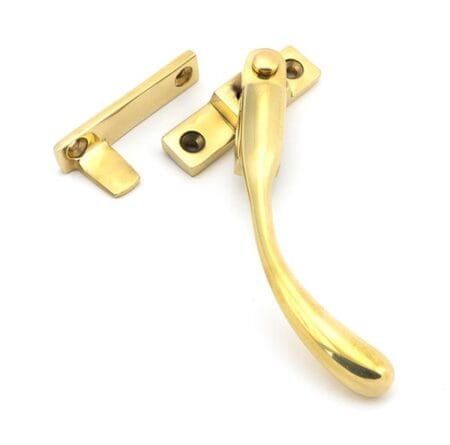 Polished Brass Night-Vent Locking Peardrop Fastener - RH | 45397