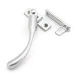 Satin Chrome Night-Vent Locking Peardrop Fastener - LH | 45398
