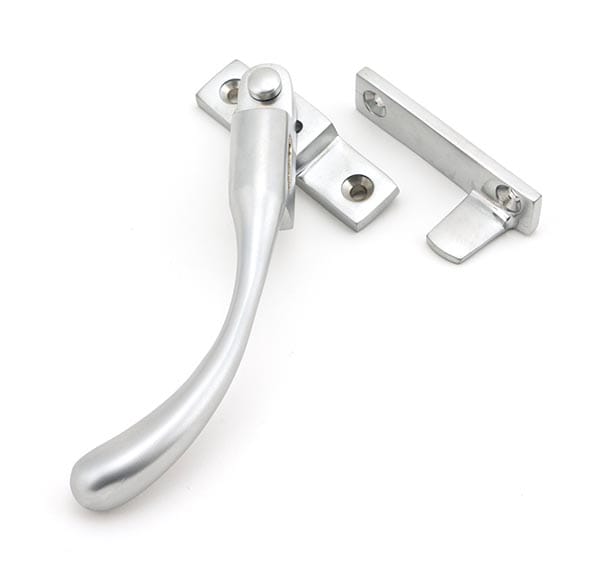 Satin Chrome Night-Vent Locking Peardrop Fastener - LH | 45398