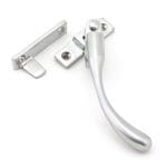 Satin Chrome Night-Vent Locking Peardrop Fastener - RH | 45399
