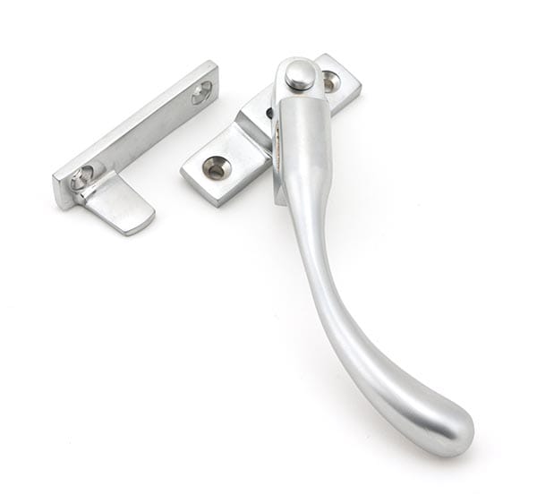 Satin Chrome Night-Vent Locking Peardrop Fastener - RH | 45399