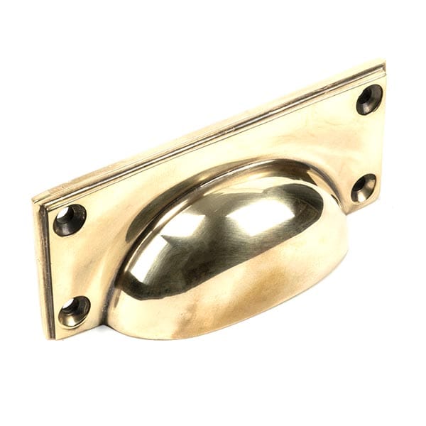 Aged Brass Art Deco Drawer Pull | 45400