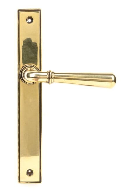 Aged Brass Newbury Slimline Lever Latch Set | 45429