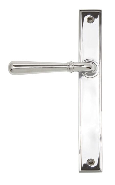 Polished Chrome Newbury Slimline Lever Latch Set | 45431