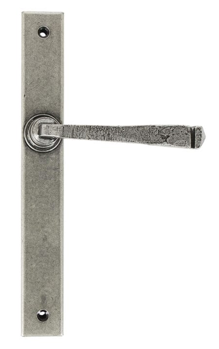 Pewter Avon Slimline Lever Latch Set | 45446