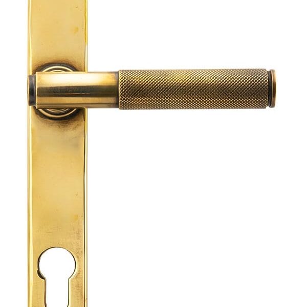 Aged Brass Brompton Slimline Lever Espag. Lock Set | 45499