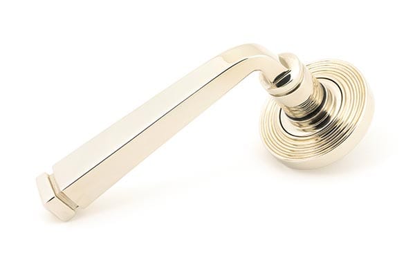 Polished Nickel Avon Round Lever on Rose Set (Beehive) | 45621