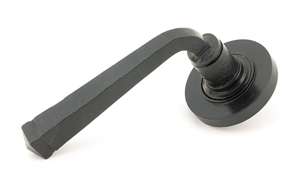 External Beeswax Avon Round Lever on Rose Set (Plain) | 45627