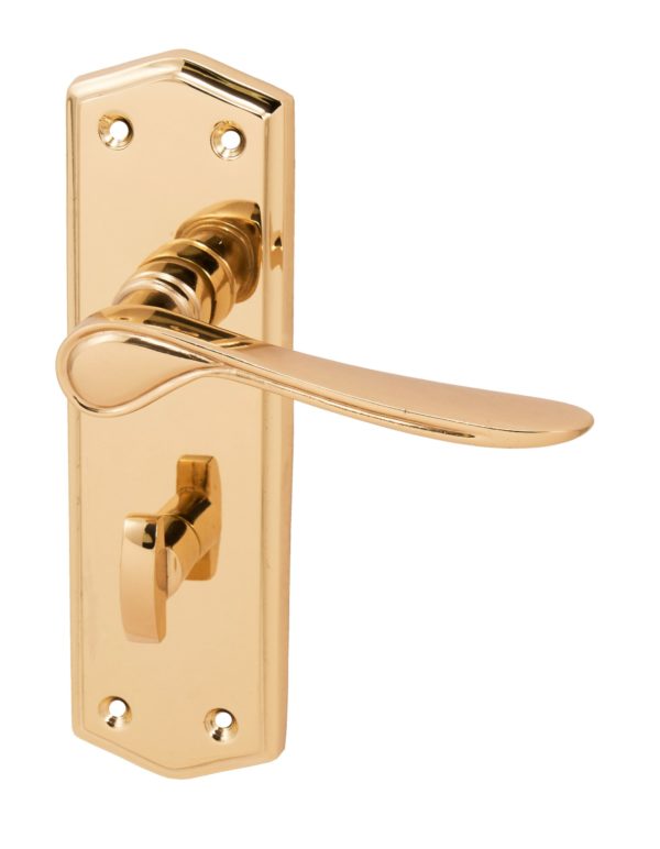 63016rh-scaled-600x772-1.jpg Stellar Bathroom - Polished Brass | Door Hardware (63016) - Image 1