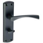 Monza Bathroom - Matt Black | Door Hardware (63723)