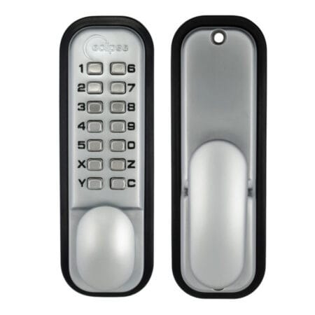Eclipse Ed20 Push Button Digital Ez Code Lock - Satin Chrome (C/W Holdback)