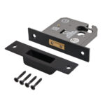 Eclipse CE, UKCA Euro Profile Deadlock Case 76mm BLK | Door Lock Mechanism - High Security, Mortice Lock, CE/UKCA Certified, Black Finish (71523)