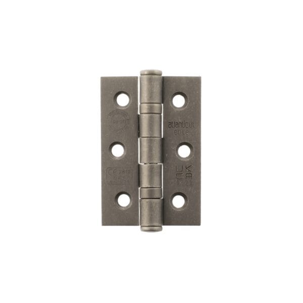 Atlantic A2H322DS Atlantic CE Fire Rated Grade 7 Ball Bearing Hinges 3" x 2" x 2mm - Distressed Silver