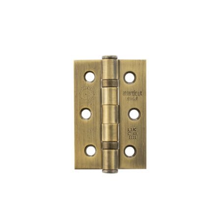 Atlantic Matt Antique Brass Atlantic CE Fire Rated Grade 7 Ball Bearing Hinges 3" x 2" x 2mm - (A2H322MAB)