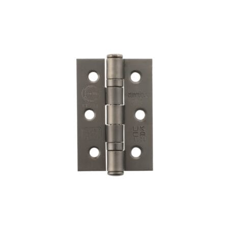 Atlantic Matt Gun Metal Atlantic CE Fire Rated Grade 7 Ball Bearing Hinges 3" x 2" x 2mm - (A2H322MBN)
