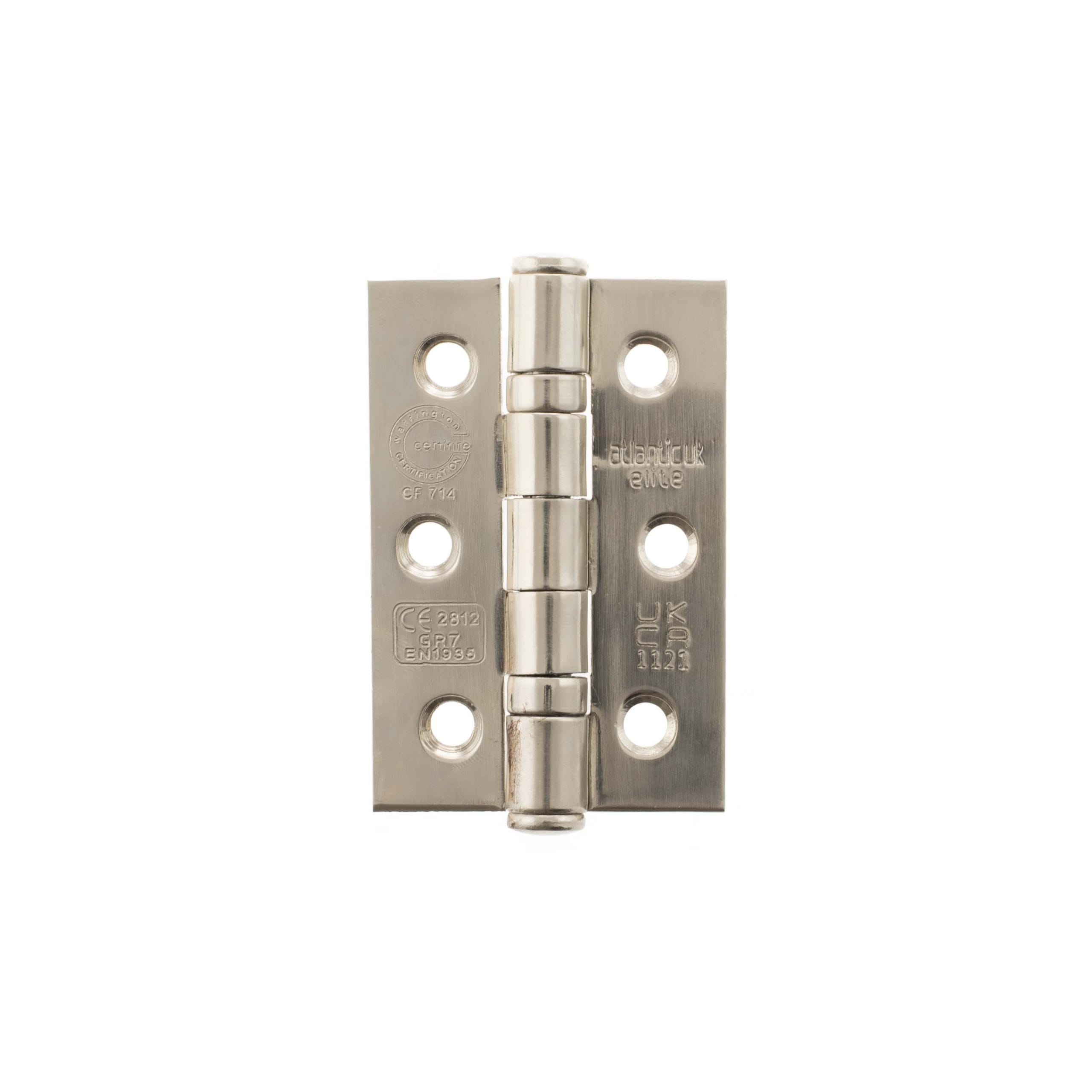 A2H322PN_ATLANTIC-BALL-BEARING-GRADE-7-CE-FIRE-RATED-3X2X2MM-HINGE_POLISHED-NICKEL_LR.jpg Atlantic Polished Nickel Atlantic CE Fire Rated Grade 7 Ball Bearing Hinges 3" x 2" x 2mm - (A2H322PN) - Image 1
