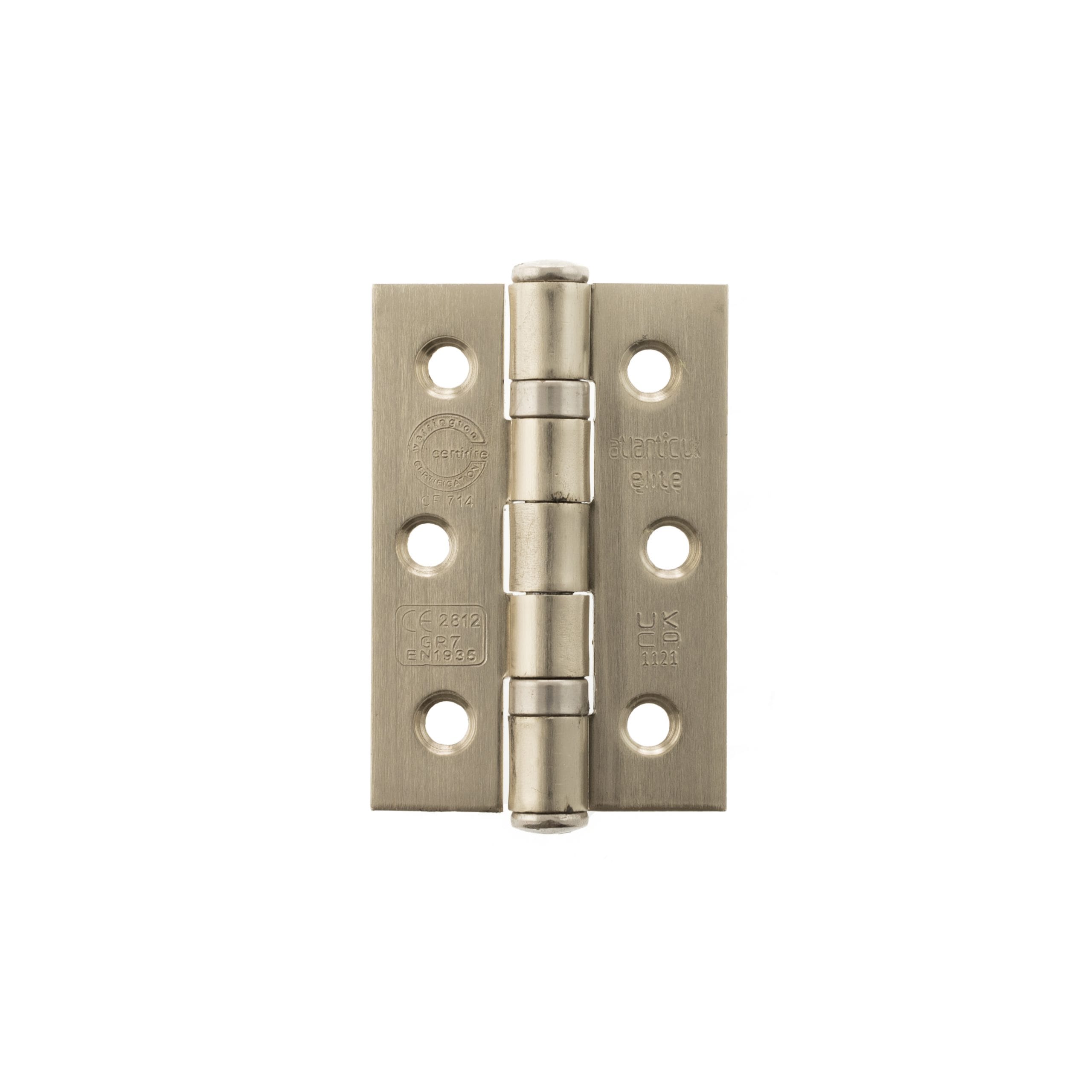 A2H322SN_ATLANTIC-BALL-BEARING-GRADE-7-CE-FIRE-RATED-3X2X2MM-HINGE_SATIN-NICKEL_HR.jpg Atlantic Satin Nickel Atlantic CE Fire Rated Grade 7 Ball Bearing Hinges 3" x 2" x 2mm - (A2H322SN) - Image 1