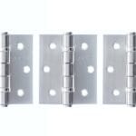 Atlantic Satin Chrome Atlantic Ball Bearing Hinges 3" x 2.5" x 2.5mm set of 3 - (A2HB32525SC(3))