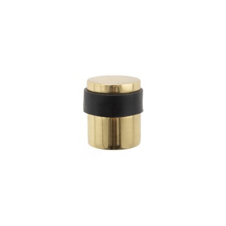 Atlantic Satin Chrome/Polished Brass Atlantic Cylinder Premium Floor Mounted Door Stop - (ADSCPPB)