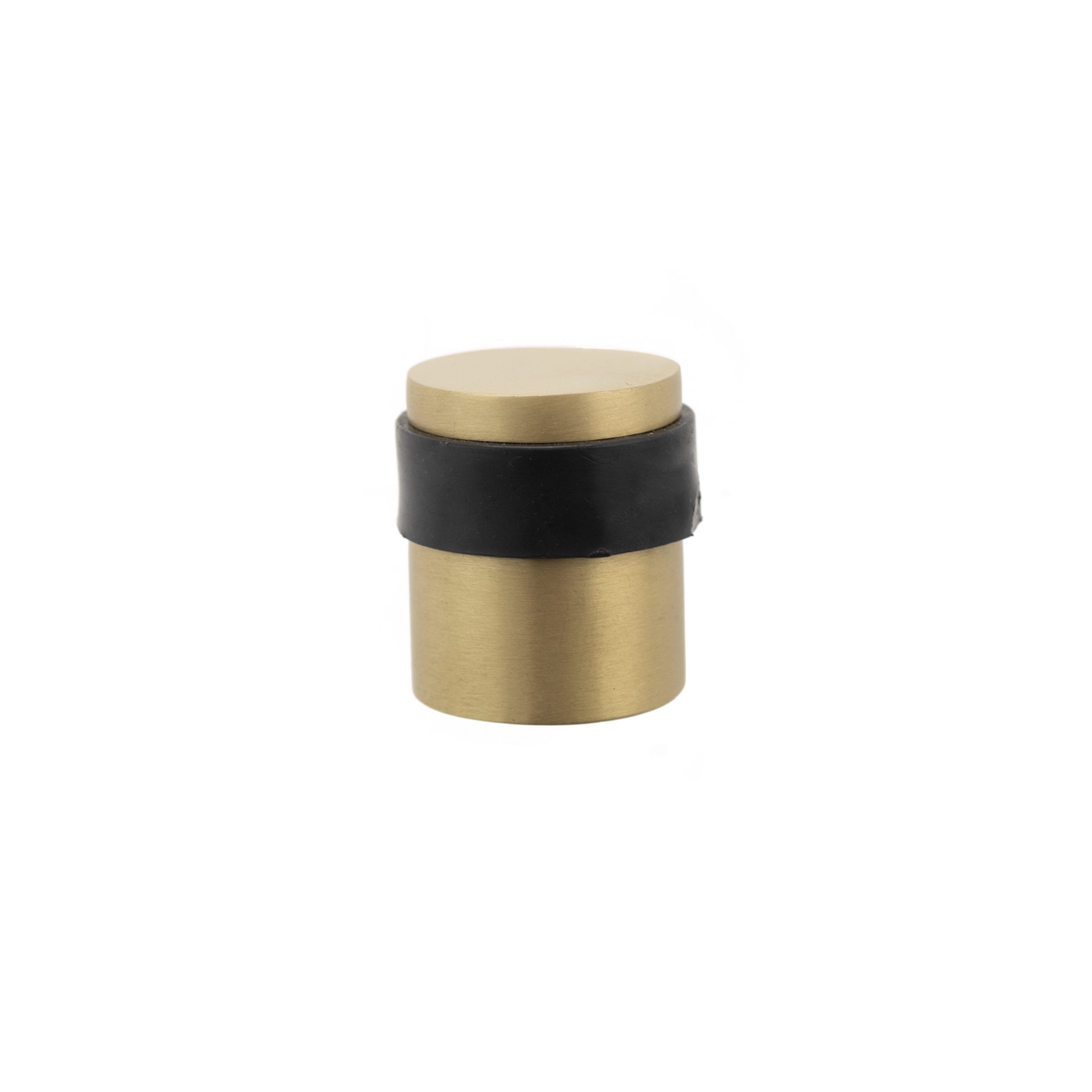 ADSCPSB_HR.jpg Atlantic Satin Brass Atlantic Cylinder Premium Floor Mounted Door Stop - (ADSCPSB) - Image 1