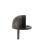 Atlantic Distressed Silver Atlantic Half-Moon Premium Floor Mounted Door Stop - (ADSHMPDS)
