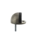 Atlantic Matt Gun Metal Atlantic Half-Moon Premium Floor Mounted Door Stop - (ADSHMPMBN)
