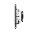 Atlantic Matt Black AGB Polaris 2XT Magnetic Bathroom Lock with adjustable strikeplate 35mm backset - (AGB2XT25WCMB)
