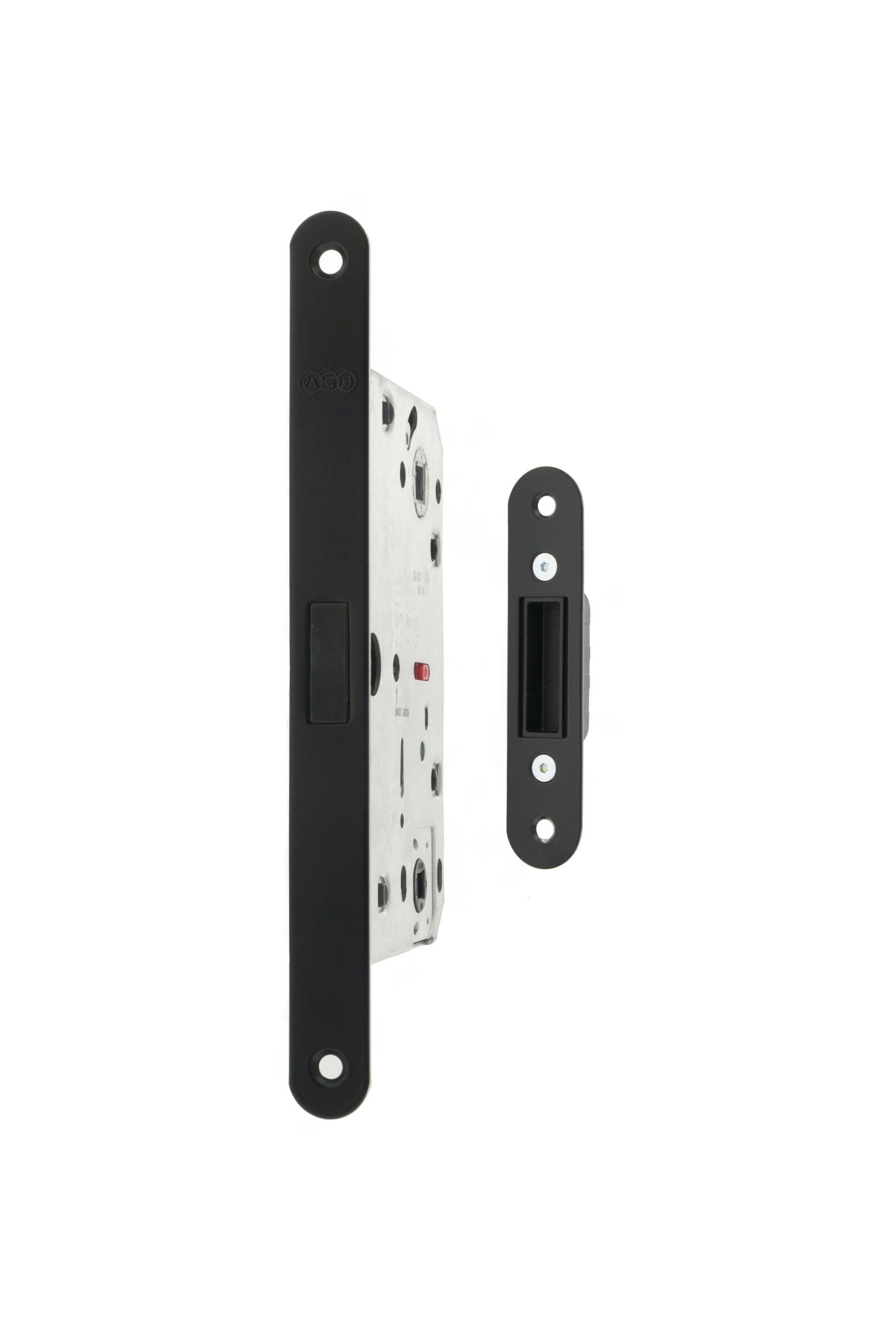 AGB2XTWCMB_AGB-POLARIS-2XT-MAGNETIC-BATHROOM-LOCK-60MM-BACKSET_MATT-BLACK_HR.jpg Atlantic Matt Black AGB Polaris 2XT Magnetic Bathroom Lock 60mm backset - (AGB2XTWCMB) - Image 1