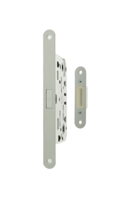 Atlantic White AGB Polaris 2XT Magnetic Bathroom Lock 60mm backset - (AGB2XTWCWH)