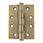 Atlantic Antique Brass Atlantic Ball Bearing Hinges Grade 13 Fire Rated 4" x 3" x 3mm - (AH1433AB)