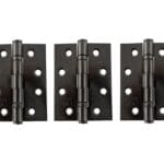 Atlantic Black Nickel Atlantic Ball Bearing Hinges Grade 13 Fire Rated 4" x 3" x 3mm set of 3 - (AH1433BN(3))