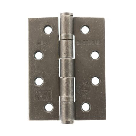 Atlantic Distressed Silver Atlantic Ball Bearing Hinges Grade 13 Fire Rated 4" x 3" x 3mm - (AH1433DS)