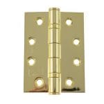 Atlantic Polished Brass Atlantic Ball Bearing Hinges Grade 13 Fire Rated 4" x 3" x 3mm - (AH1433EB)