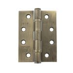 Atlantic Matt Antique Brass Atlantic Ball Bearing Hinges Grade 13 Fire Rated 4" x 3" x 3mm - (AH1433MAB)