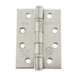 Atlantic Satin Stainless Steel Atlantic Ball Bearing Hinges Grade 13 Fire Rated 4" x 3" x 3mm - (AH1433SSS)