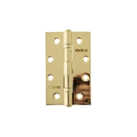 Polished Brass Atlantic Slim Knuckle Ball Bearing Hinges 4" x 2.5" x 2.5mm - (AH42525PB)