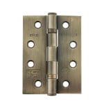 Antique Brass Atlantic Ball Bearing Hinges Grade 11 Fire Rated 4" x 3" x 2.5mm - (AHG111433AB)