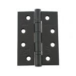 Matt Black Atlantic Ball Bearing Hinges Grade 11 Fire Rated 4" x 3" x 2.5mm - (AHG111433MB)