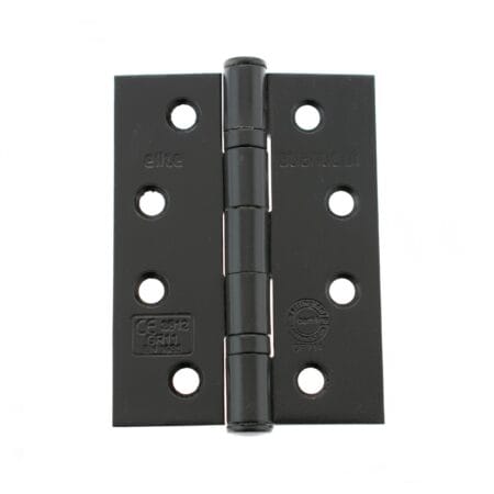 Matt Black Atlantic Ball Bearing Hinges Grade 11 Fire Rated 4" x 3" x 2.5mm - (AHG111433MB)
