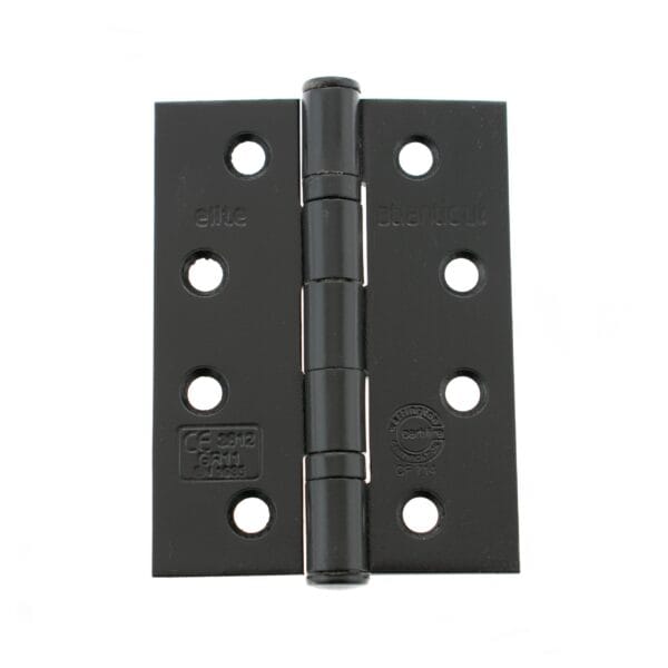 Matt Black Atlantic Ball Bearing Hinges Grade 11 Fire Rated 4" x 3" x 2.5mm - (AHG111433MB)