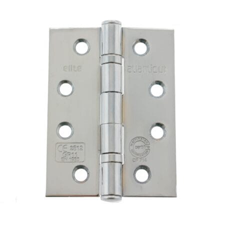 Polished Chrome Atlantic Ball Bearing Hinges Grade 11 Fire Rated 4" x 3" x 2.5mm - (AHG111433PC)