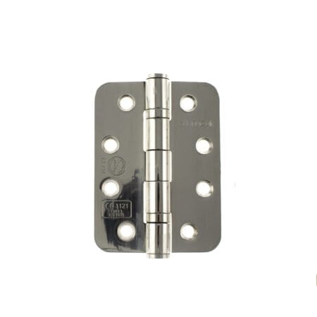 Polished Stainless Steel Atlantic Radius Corner Ball Bearing Hinges 4" X 3" X 3mm - (AHR1433PSS)