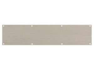 Satin Stainless Steel Atlantic Kick Plate Radius Corner Pre drilled with screws 690mm x 150mm - (AKP690SSS)