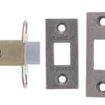 Atlantic Distressed Silver Atlantic Bolt Through Tubular Latch 2.5" - (AL25DS)