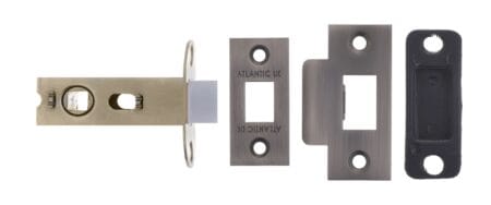 Atlantic Matt Gun Metal Atlantic Bolt Through Tubular Latch 2.5" - (AL25MBN)