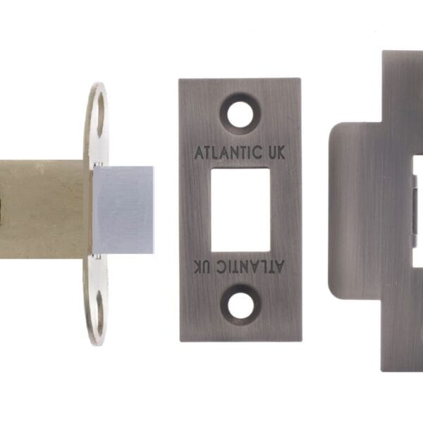 Atlantic Matt Gun Metal Atlantic Bolt Through Tubular Latch 2.5" - (AL25MBN)